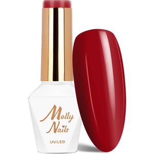 Molly Nails Gellak Nr 192 Perfect Love - Hema/Di-Hema vrij - gellak - gelpolish - nagels - nagelstyliste - manicure - rood - nagelverzorging - lak - gelnagels - gel - polish -8 gr - Caramdia