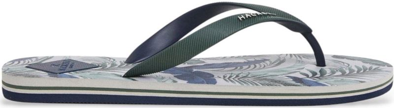 Hackett Londonvoor mannen. HMS21478 Teenslippers Capri Jungle groen (40), Plat, Geen, Strandkleding