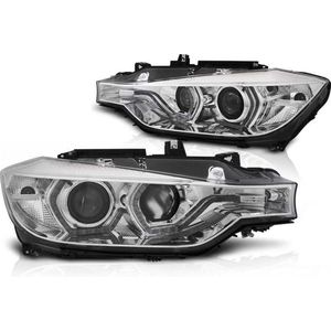 Koplampen dagrijlicht BMW F30/F31 10 11 - 05 15 ANGEL EYES LED CHROOM DRL