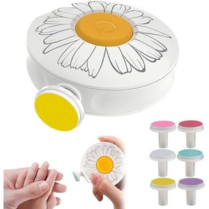 Elektrische nagelvijl voor kinderen - veilige nagelknipper voor kinderen - nageltrimmer - manicureset - met 6 verwisselbare slijpkoppen - voor kinderen en volwassenen - wit