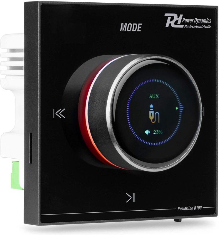 Power Dynamics - Powerline B100B - Inbouwversterker - Zwart - 4x 25W