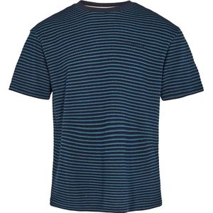 Anerkjendt - Kikki T-shirt Navy Gestreept - Heren - Maat L - Regular-fit