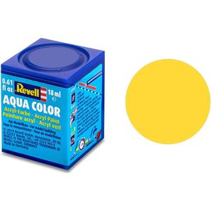 Revell Hobbyverf Acrylverf - Aqua #15 Yellow - Matt - RAL1017 - Acryl - Verf potje - 18 ml