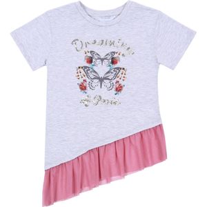 Grijs, asymmetrisch blousje