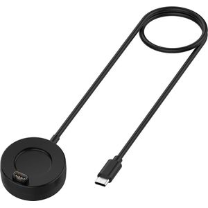 By Qubix Geschikt voor Garmin Watch Oplader - Oplaadkabel - USB-C aansluiting -1 meter- Geschikt voor Venu /3/3s/2/2s/Sq 2/2 Plus/ Vivoactive 5/4/4s/3/ Vivomove 3/3s/HR/Luxe/Style/Sport/Trend/ Forerunner 45/55 /158/245/255/265/645/745/935/945/955/965