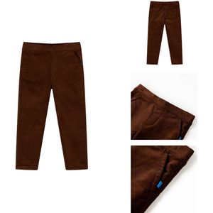 vidaXL Kinderbroeken - Kinderbroeken - Kinderkleding - Kinderkled - Kinderbroek 92 cognackleurig