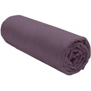 Today hoeslaken uni chiné paars flanel 2-persoons