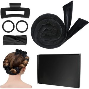 Krulspelden, zijdehaar, krulspelden, hittevrij, haarkrullen, haarkrullen, krultang zonder beschadiging van het haar, voor alle doe-het-zelf styling-vrouwen en alle middelgrote
