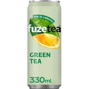 Frisdrank fuze tea green blik 330ml - 24 stuks