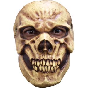 Partychimp Schedel Skelet Skull Tanned Gezichts Masker Halloween Masker voor bij Halloween Kostuum Volwassenen - Latex - One-size