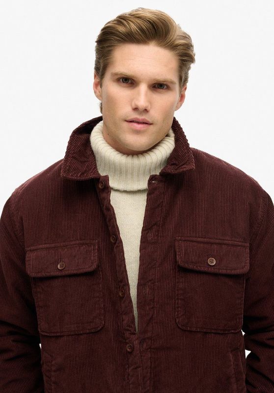 Superdry - Surplus corduroy overshirt - Heren - Lange mouwen shirts