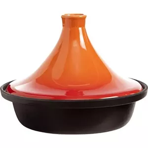 Royal Swiss Tajine - 32 Cm - Zwart & Goud - Geschikt Voor Inductie Porseleinen Deksel