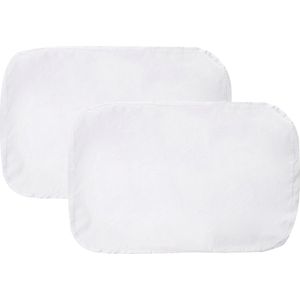 2 Witte satijnen covers - Kussensloop voor Mikoala Hi4 Deluxe Pillow