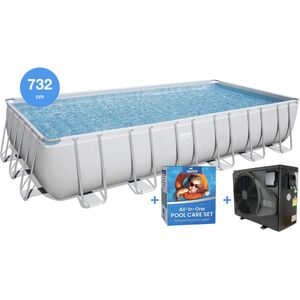 Bestway Power Steel Zwembad 732 cm + Verwarming + Complete Onderhoud Set