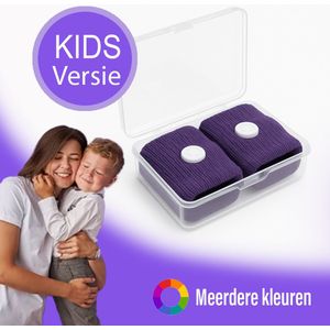 KIDS - Anti Misselijkheid Bandjes - Zeeziekte - Reisziekte - Anti Wagenziekte - Polsbandje - Paars - kinderen