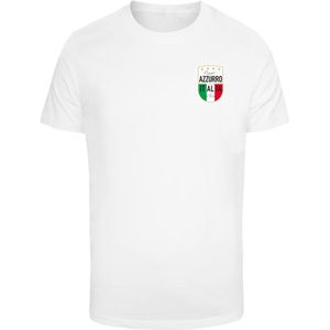 Mister Tee Shirt 'Azurro Italia'  goud / grasgroen / vuurrood / wit