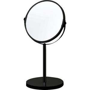 UNIQ Make-up Spiegel met 5x Vegroting - Make-up en Scheer Spiegel - Staande spiegel - Zwart