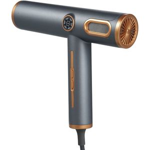 haardroger - 1600 W sneldrogende föhn 11000 tpm föhn 3 snelheden 3 warmte-instellingen LED-scherm voor thuis en salongebruik
