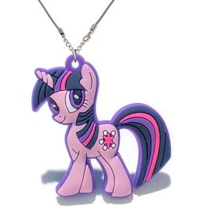 Kinderketting rubber met unicorn my little pony paars