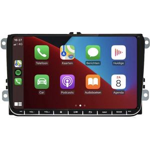 9 inch Android 13 - Autoradio - Geschikt voor Volkswagen Golf 5 6 Polo Jetta Touran Passat Tiguan - 2 + 32 GB