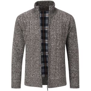 Allthemen - Heren Trui Met Staande Kraag - Warme Vest