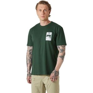 Helly Hansen Massif Graphic T-shirt Met Korte Mouwen Groen L Man