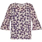 usha - Blouse - Abstract Print - Ronde Hals - 3/4 Mouwen