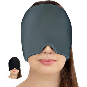 ApexArte® Migraine Masker - Hoofdpijn Muts - Directe Verlichting - Grijs