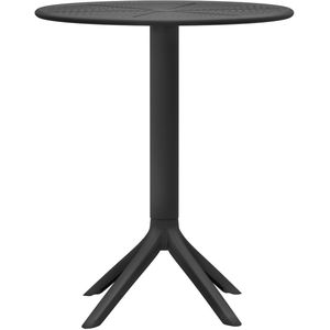 CLP - Lacota - Tuintafel - Zwart - Polypropyleen - Ø 60 cm