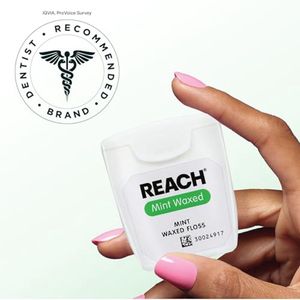 Gewaxt Mint Tandfloss 55 Yards (Pack van 6)