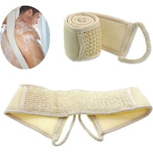 Rugborstel - Rugmassage - Loofah Scrub Spons - Scrubborstel - Doucheborstel - Lichaamborstels - LOUZIR