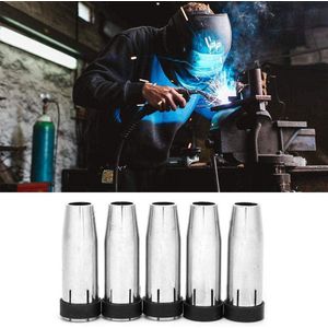 5 stks mig gasmondstuk 12.5mm koper lastips verbruiksartikelen-conische gasmondstukken-voor mb 24kd mig/mag lastoorts .