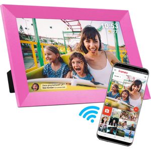 Denver Digitale Fotolijst - Speciaal voor kinderen - Frameo App - Fotokader - Touchscreen - PFF1023 Roze