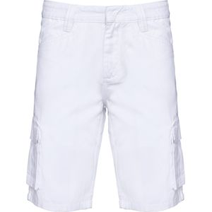 WK. Designed To Work Eco-friendly heren bermuda met meerdere zakken WK713 - White - XS