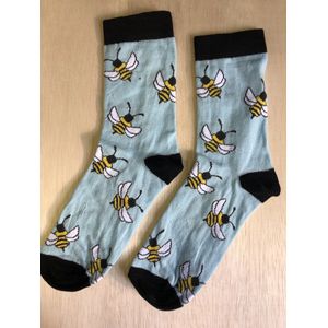 SOKn. trendy sokken BIJEN maat 35-41 (ook leuk om kado te geven !)