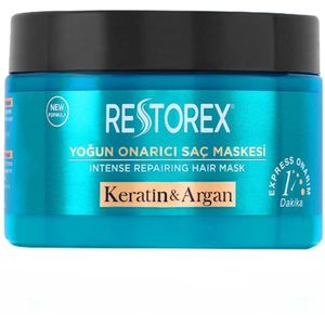 Restorex Keratine & Argan Haarmasker 300ml - Intensief Herstellend Haarmasker - Keratine & Argan - Versleten en beschadigd Haar Botox-Effect