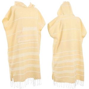 Grote katoenen poncho handdoek voor volwassenen - absorberende en draagbare strandponcho