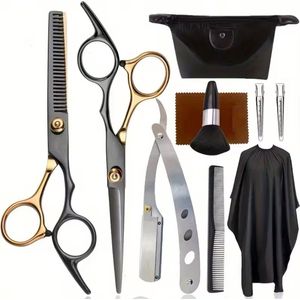 Kappersschaar Set 6 Inch Haar Knippen Schaar Dunner Schaar Haar Knippen Styling Tools Kapper Accessoires
