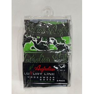 2 stuks Australian Boxershort- Groen -S
