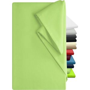 Bedlaken zonder elastiek Huishoudhanddoek in veel kleuren en maten 100% katoen, Ongeveer 150 x 250 cm, Groen