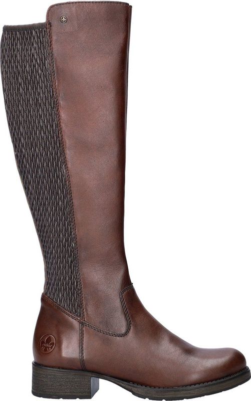 Rieker - Hoge Laars - Bruin - Dames - Antistress-voetbed - Elastische Schacht