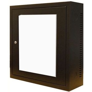 DSIT 3U wandkast met glazen deur 185mm diep - serverbehuizing - serverrack - serverkast - 19 inch