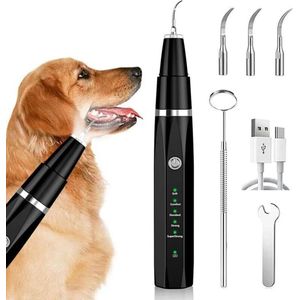 Ultrasoon tandplakverwijderaar en gebitsreiniger Geschikt voor honden en katten, gebitsverzorgingsset Geschikt voor honden en katten, gebitsreinigingsset