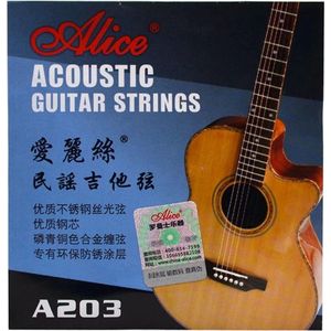 Akoestische gitaar snaren set (6 stuks/EBGDAE) - Alice® A203