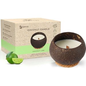 Namture Kokosnoot Kaars – Coconut Lime Geur - 50 Branduren - Vier Geuren - 300 ml Kokosnoot Wax – Duurzaam Cadeau