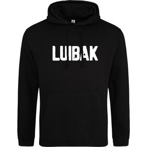 LUIBAK Hoodie | Sweater | Capuchon | Trui | Hooded | Print | Zwart | Maat S