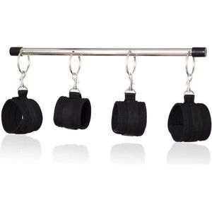 BDSM spreader bar / spreidstang verstelbaar met 4 hand/enkelboeien Cimejo®