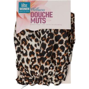 Panter print douchemuts | Douchen | Badmuts | Haarverzorging | Shower cap | Bad muts Douche muts | Panterprint