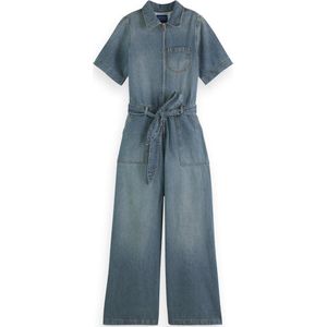 Scotch & Soda WASHED DENIM WORKWEAR JUMPSUIT Dames Jumpsuit - Maat 42