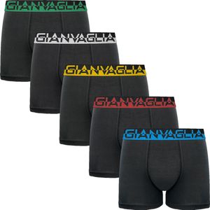 5 PACK Boxershort Heren | Katoen | Maat XXL | Zwart | Ondergoed Heren | Onderbroeken Heren |